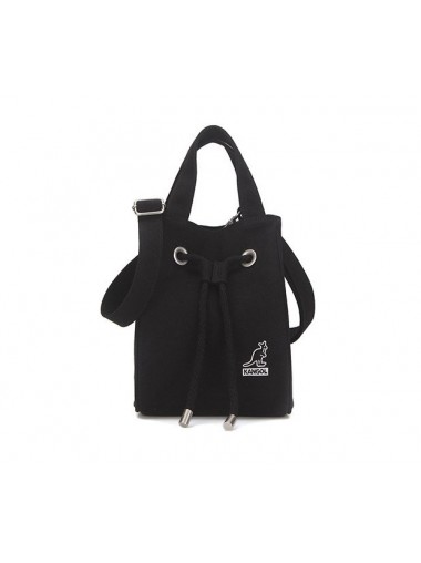 Kangol Sally Canvas Rope Tote Bag- Black 3812